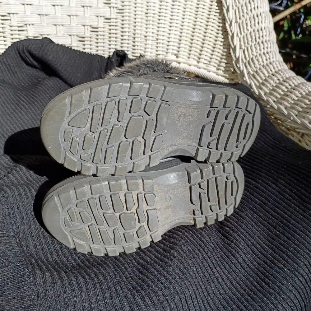 Unbranded Grey and Black Boots